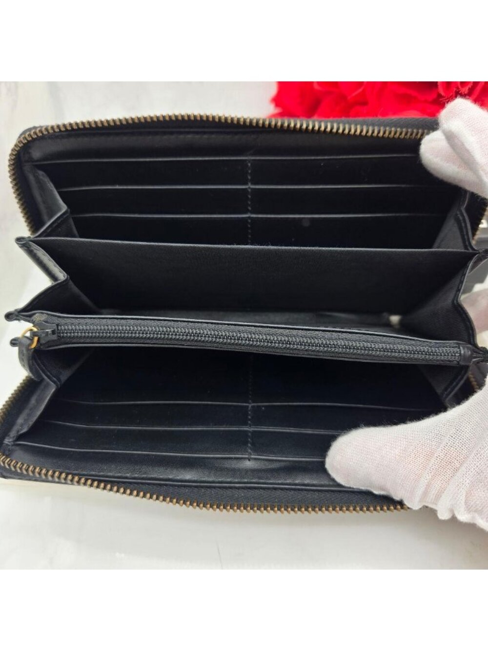 Gucci Wallet GG Marmont Quilted Black - Picture 11 of 14